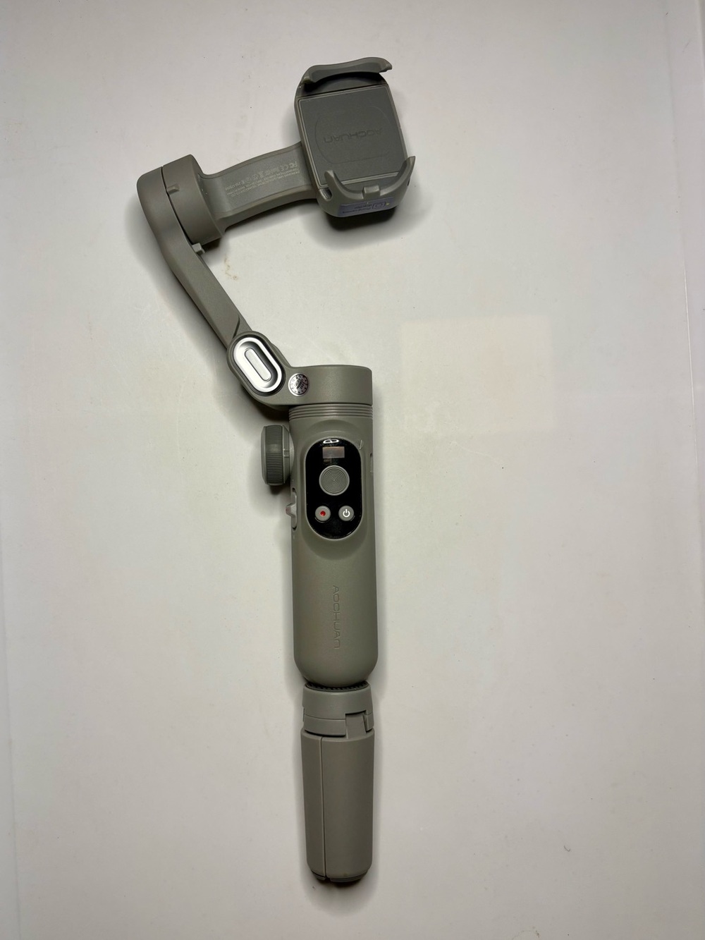 AOCHUAN Smart X Pro 3-axis foldable smartphone gimbal stabilizer in gray